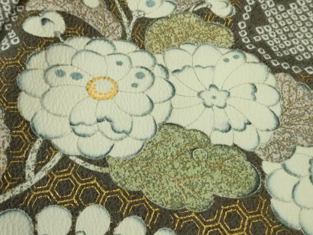 平和屋本店□極上 京友禅の第一人者 松井青々 訪問着 辻が花 金彩 逸品