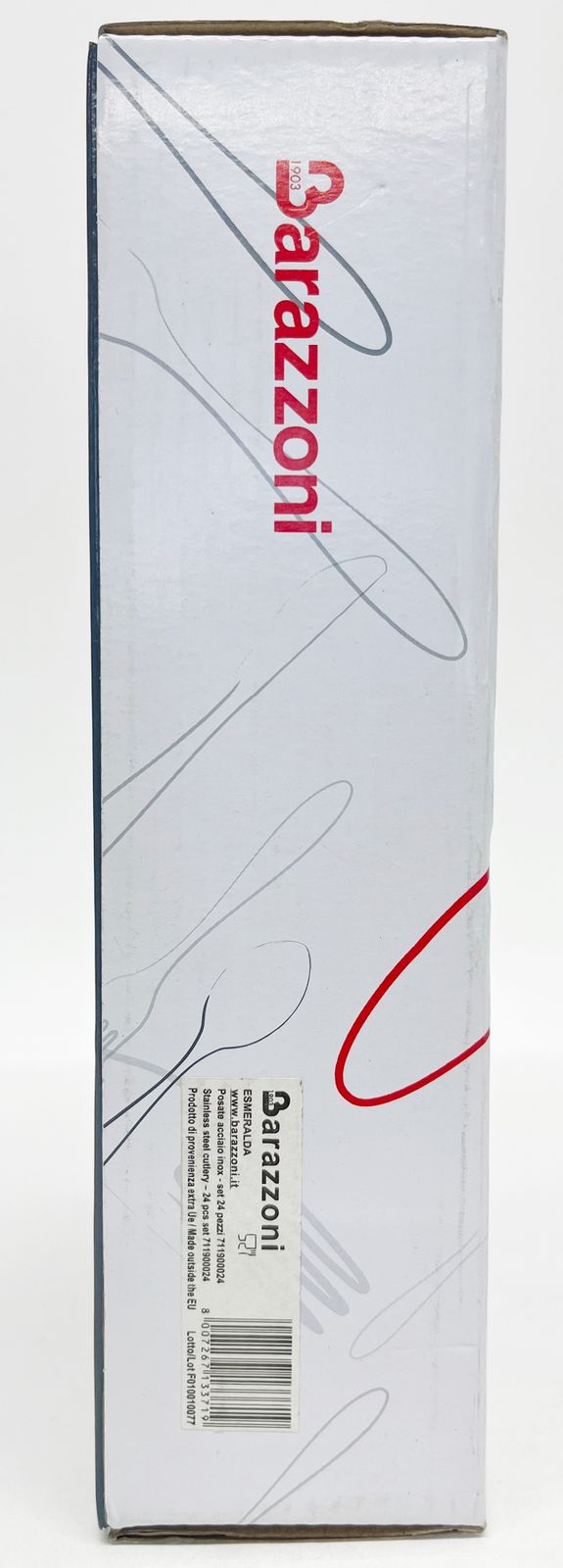 Barazzoni カトラリーセット ステンレス 24本セット スプーン フォーク ナイフ ティースプーン 711900024 バラゾーニ 未開封品 R2505-290 Barazzoni カトラリーセット ステンレス 24本セット スプーン
