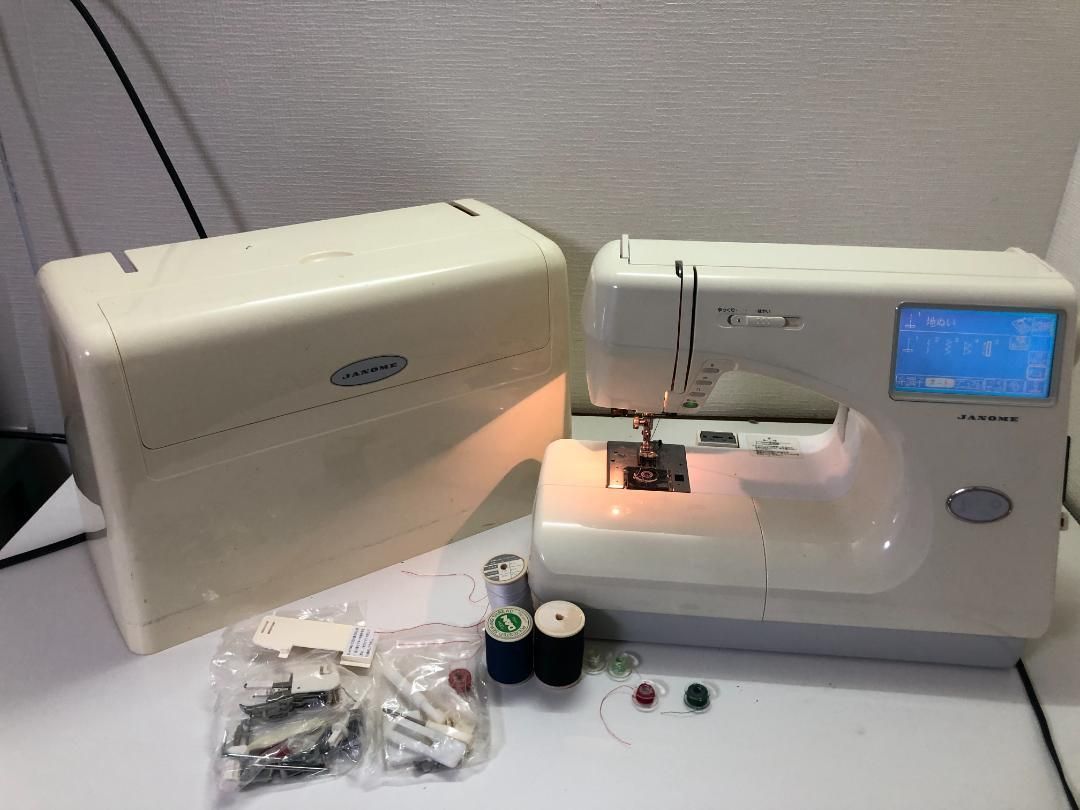 動作確認済 JANOME ジャノメ ミシン コンピューターミシン MODEL9000 手工芸 ハンドメイド 洋裁 刺繍 ハンドクラフト 裁縫 ケース付き 250423-3
