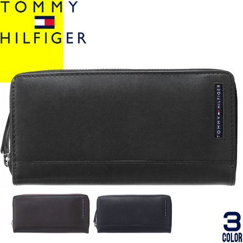 トミーヒルフィガー TOMMY HILFIGER 財布 長財布 メンズ レディース 2024年春夏新作 ラウンドファスナー 小銭入れ付き 本革 革 大容量 カード ブラウン CAMBRIDGE ZIP AROUND WALLET 31TL13X025