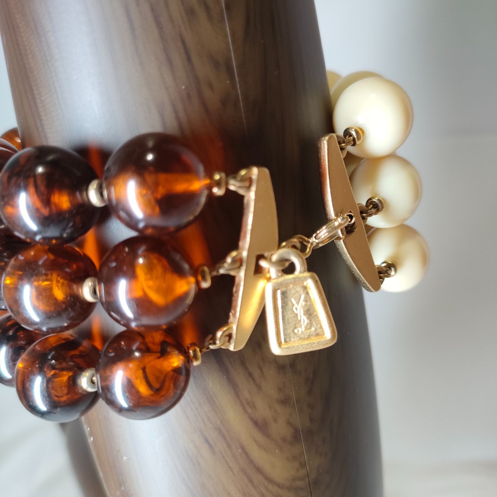 レア・美品】イヴ・サンローラン ブレスレット アンティーク ビーズ