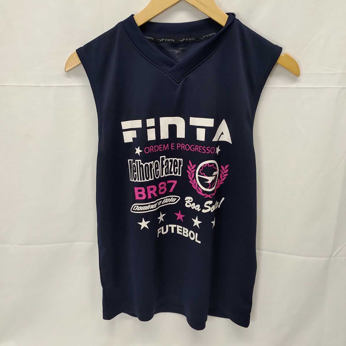 FINTA ノースリーブ シャツ プラシャツ ネイビー Sサイズ サッカー フットサル ウェア フィンタ - メルカリShops