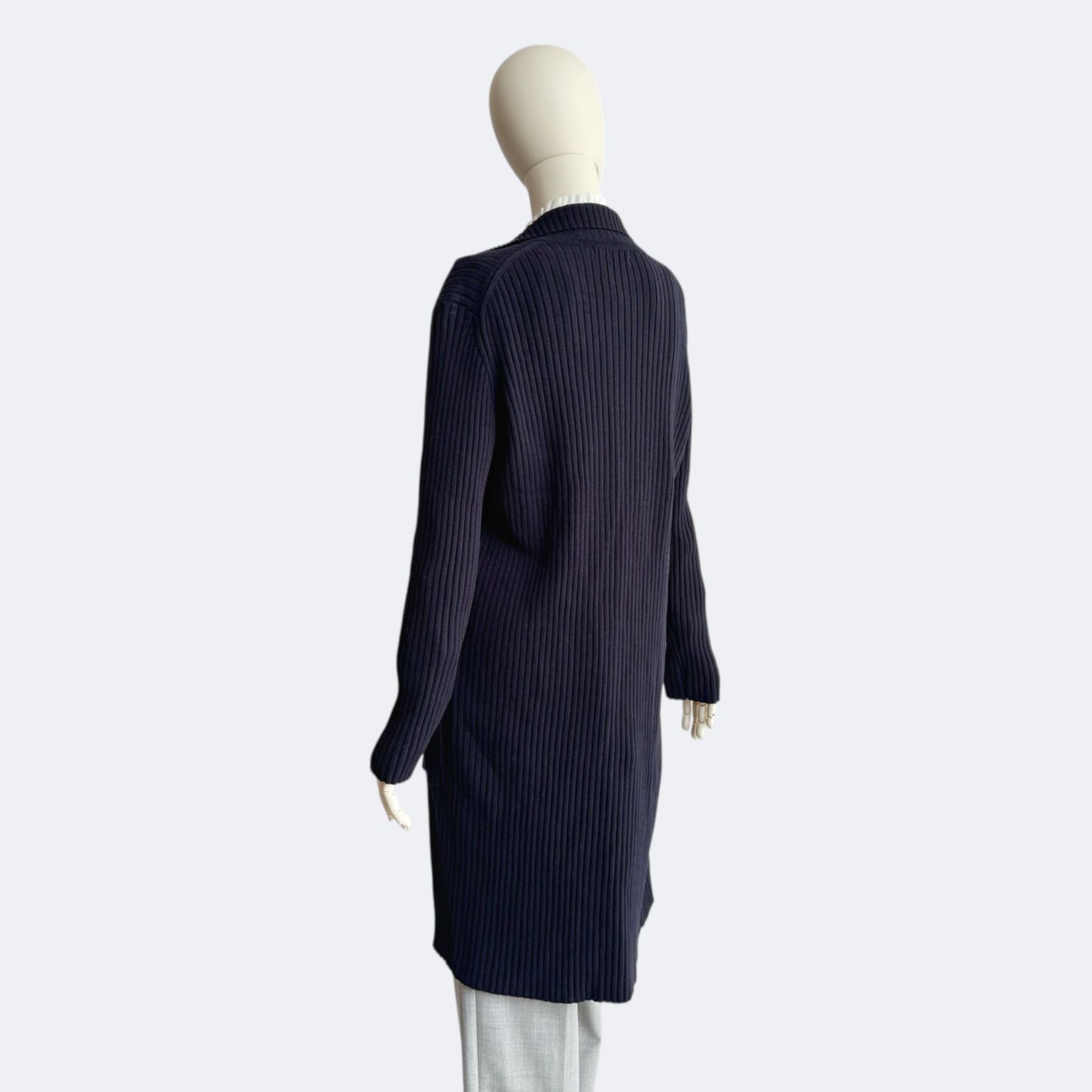 theory luxe セオリーリュクス ロングカーディガン ネイビー - メルカリ