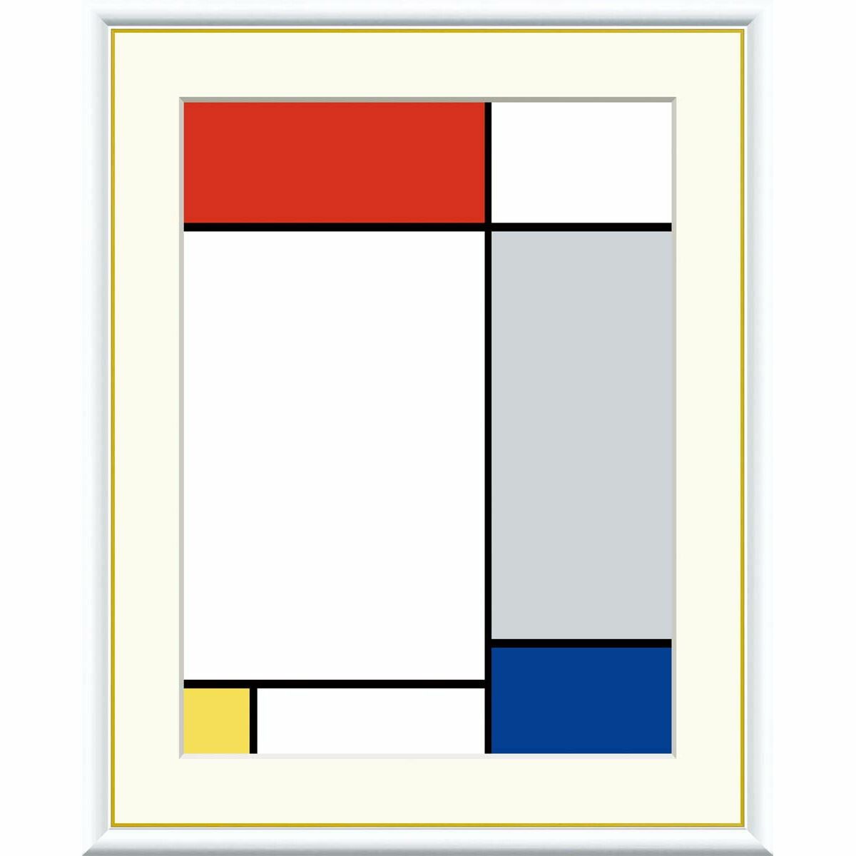 絵画 世界の名画 赤・黄・青のコンポジション ピート