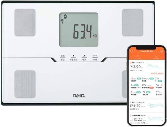 タニタ(Tanita) 体重 体組成計 ホワイト BC-768 WH スマホでデータ管理