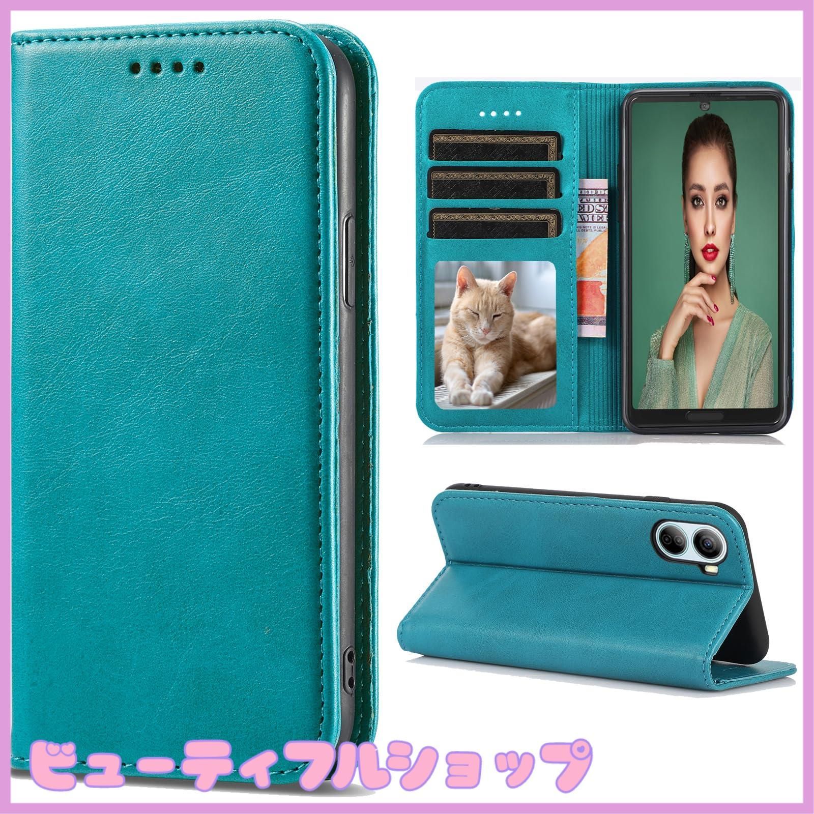 手帳型ケース付　Libero 5G IV A302ZT ブルー Amazon.co.jp: Gedurya ZTE Libero 5G IV ケース 手帳型 A302ZT