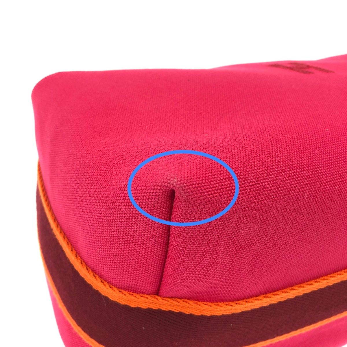 HERMES エルメス ポーチ/ブリッド・ア・ブラック/GM キャンバス ピンク