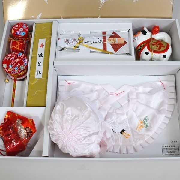 フードセット 10点セット 女児用 のしめ 産着 お宮参り着物 一つ身 NO231003