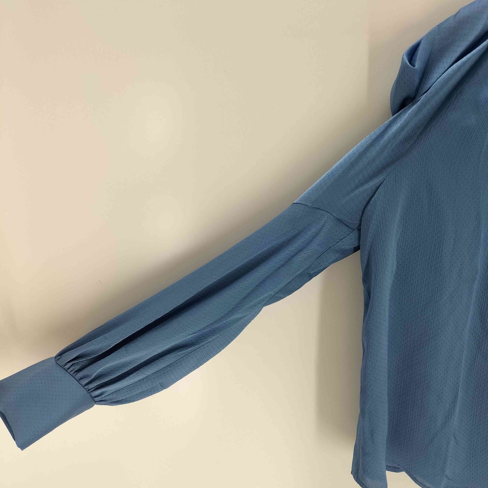 【新品未使用】anuans/フォルムスリーブタイブラウス【タグ付き】 アニュアンス anuans フォルムスリーブタイブラウス （IVORY