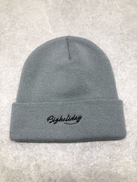 TMT(ティーエムティー) TAC-S18SP04 LOGO BEANIE CAP BIGHOLIDAY ビーニー ニット帽 グレー サイズF 【C0843-007】