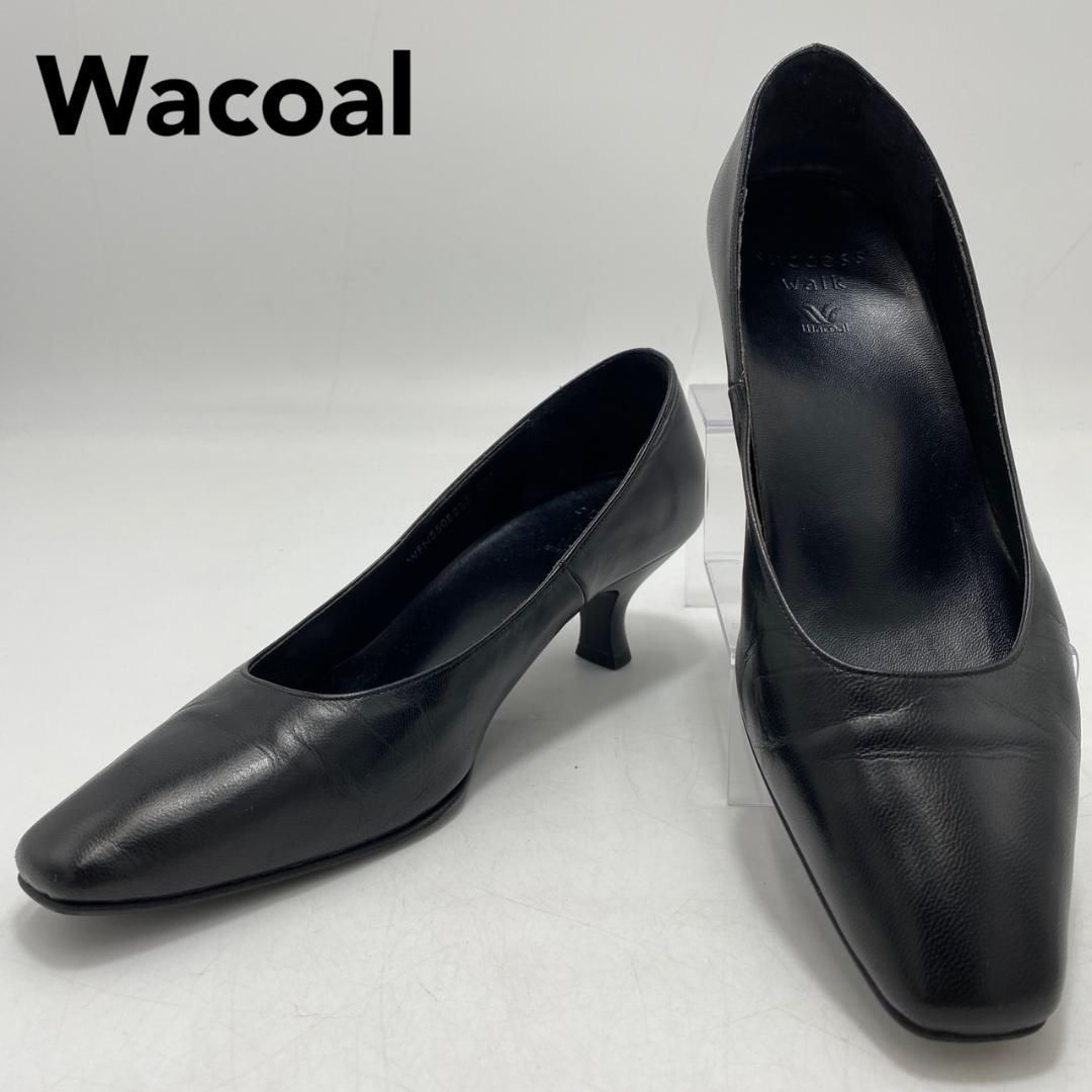 Wacoal success walk パンプス スクエアトゥ 22.5 - メルカリ