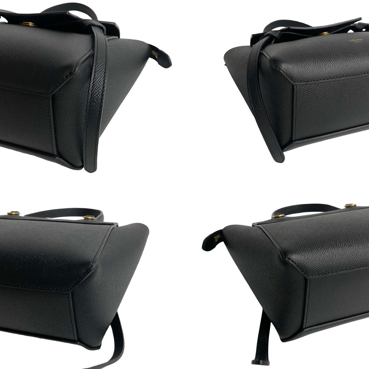 未使用保管品 袋付 CELINE セリーヌ ベルトバッグ ナノ レザー