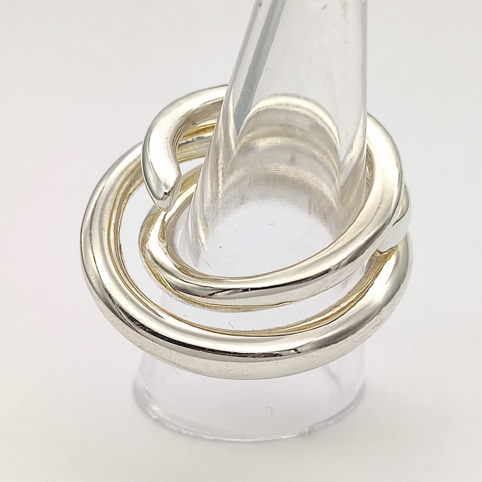 美品】 blanc iris ブランイリス トーヴィルリング 3連デザイン SILVER 