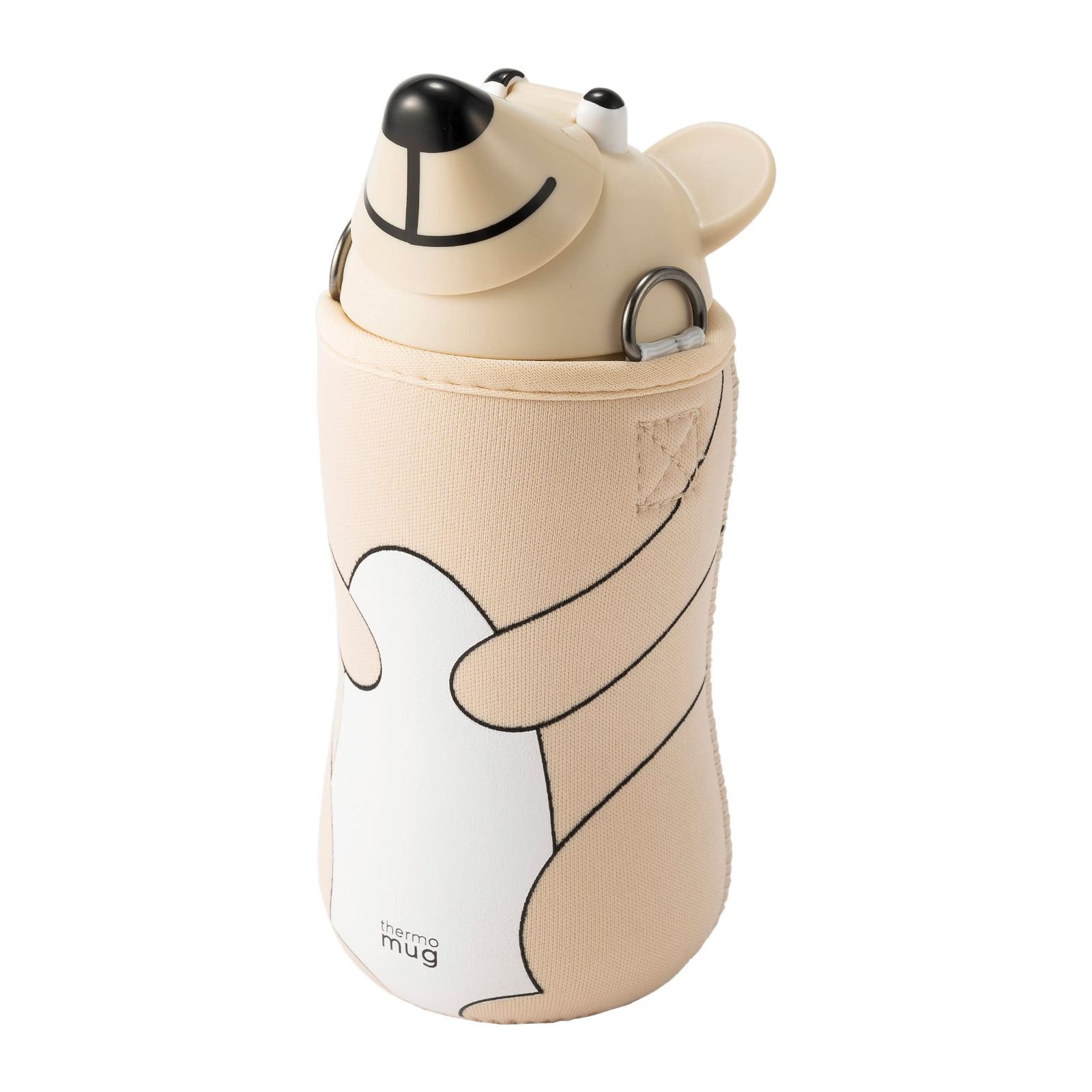 MUG (サーモマグ) スポーツボトル Animal Bottle(アニマルボトル) ベア THERMO 380ml ANIMAL BOTTLE BEAR アイボリー AB20-38