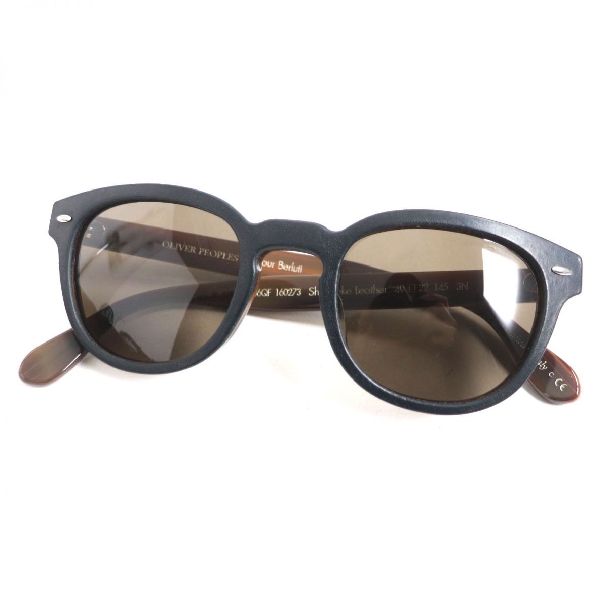 美品▽オリバーピープルズ×ベルルッティ OV5036QF Sheldrake Leather 
