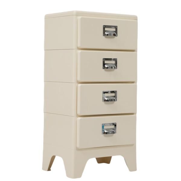 収納ワゴン4段トレイ チェスト