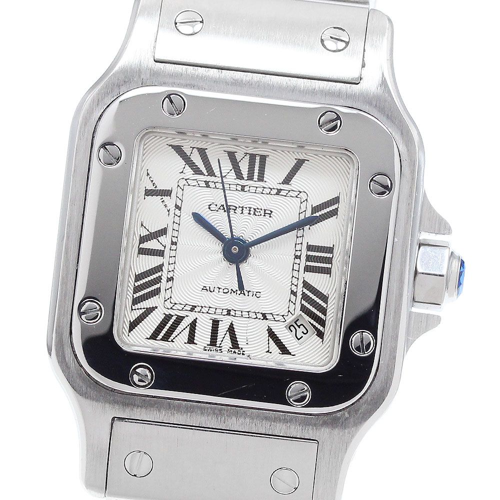 カルティエ CARTIER W20054D6 サントスガルベ SM デイト 自動巻き レディース_908389