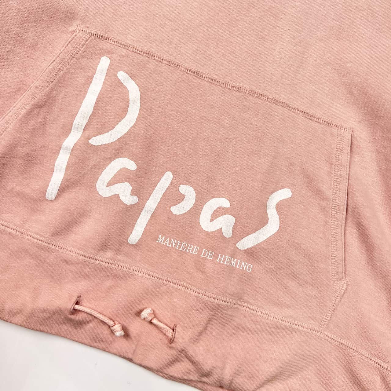 Papas パパス ロゴ デザイン フーディー パーカー /ピンク メンズ