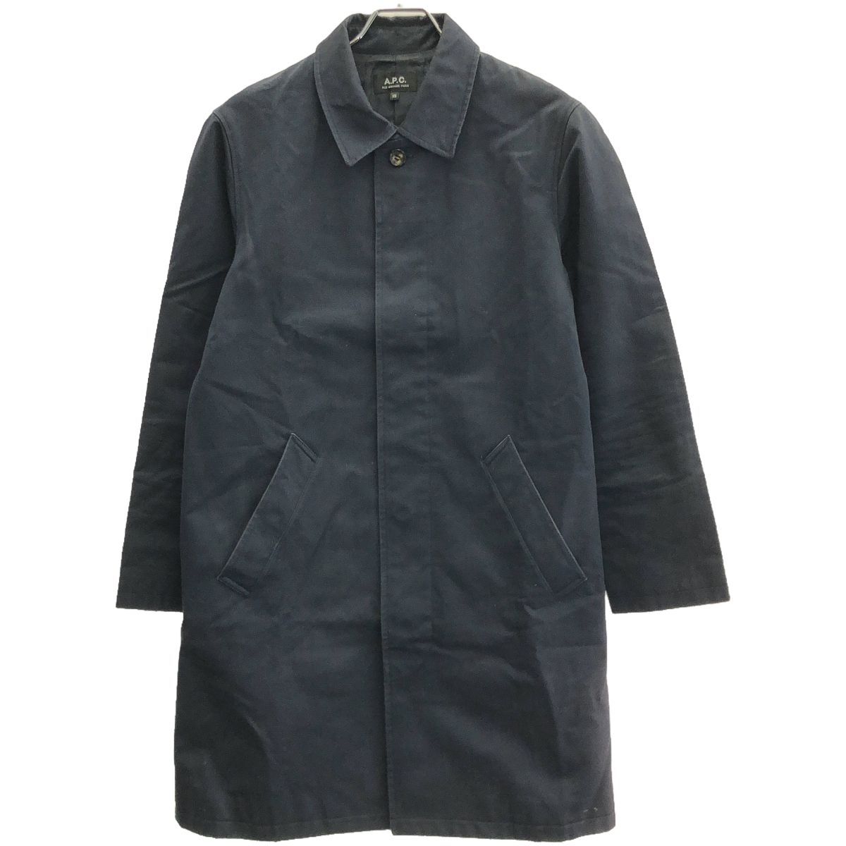 【オシャレ】A.P.C アーペーセー　ステンカラーコート　ウール　比翼仕立て A.P.C - 【定価75000円】A.P.C. ステンカラーコート 34の通販 by