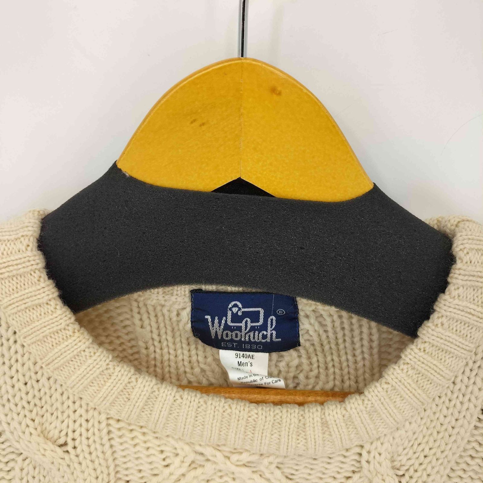 ウールリッチ WOOLRICH 80S ウールケーブルニット メンズ JPN：L