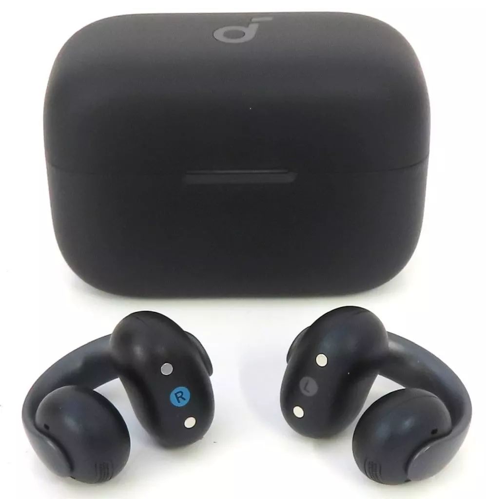 soundcore AeroClip ワイヤレスイヤホン ブラック 中古 中古】ヘッドフォン Anker Bluetooth 完全ワイヤレスイヤホン
