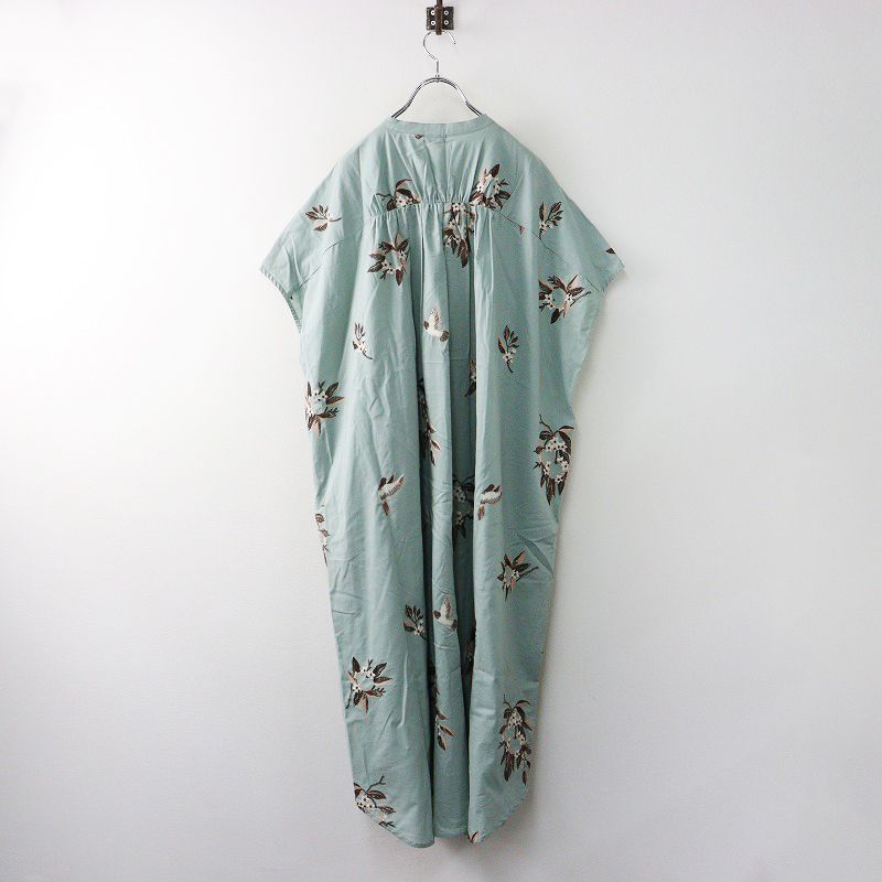 2025AW マーブルシュッド marble SUD EMB citrus 刺繍 ワンピース ｜ブルー系 フレンチスリーブ 2400014607741