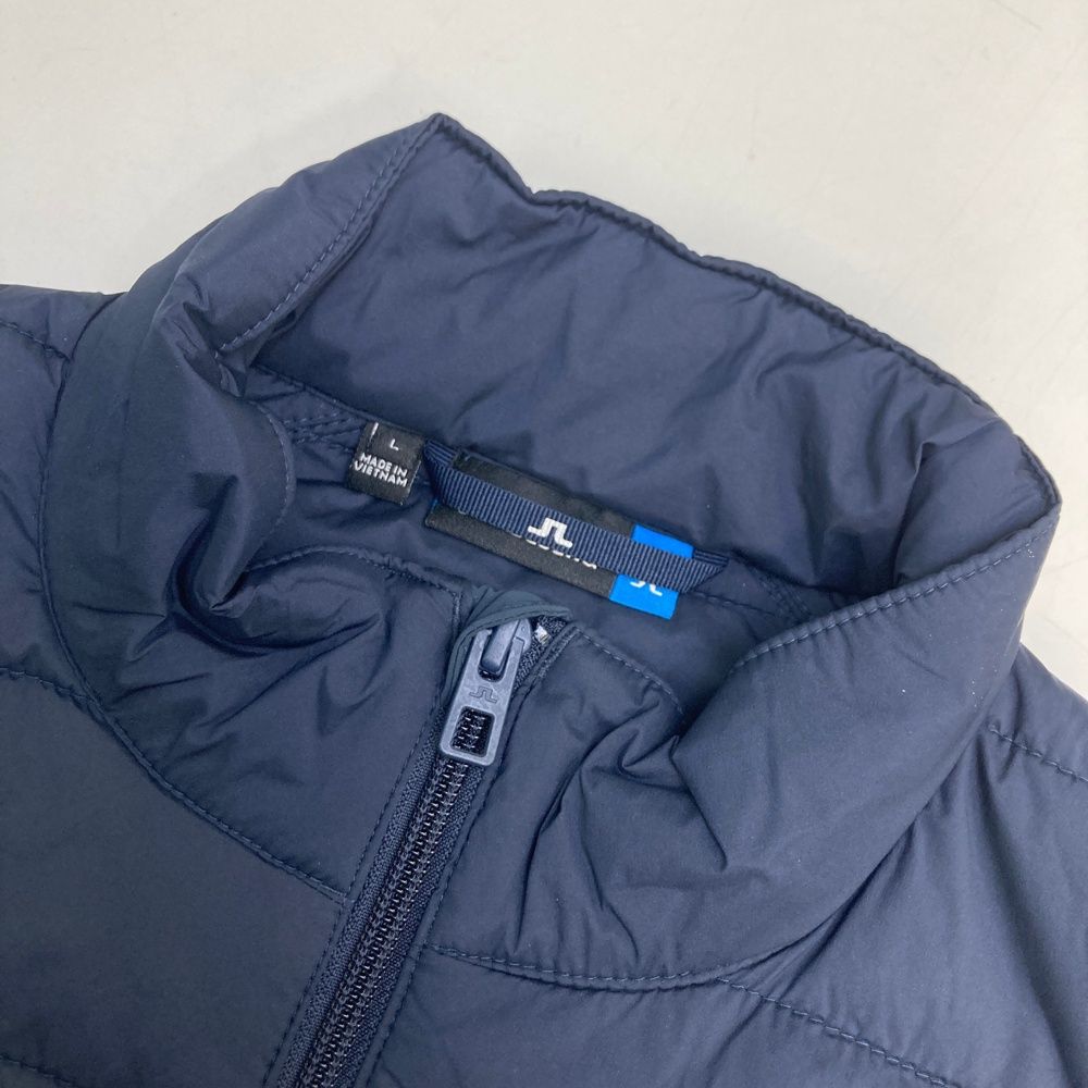 サイズ：L J.LINDEBERG ジェイリンドバーグ 中綿切替 ジップベスト