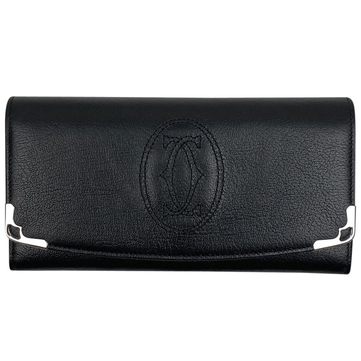 カルティエ CARTIER マルチェロ ドゥ カルティエ 二つ折り 長財布 ロゴ