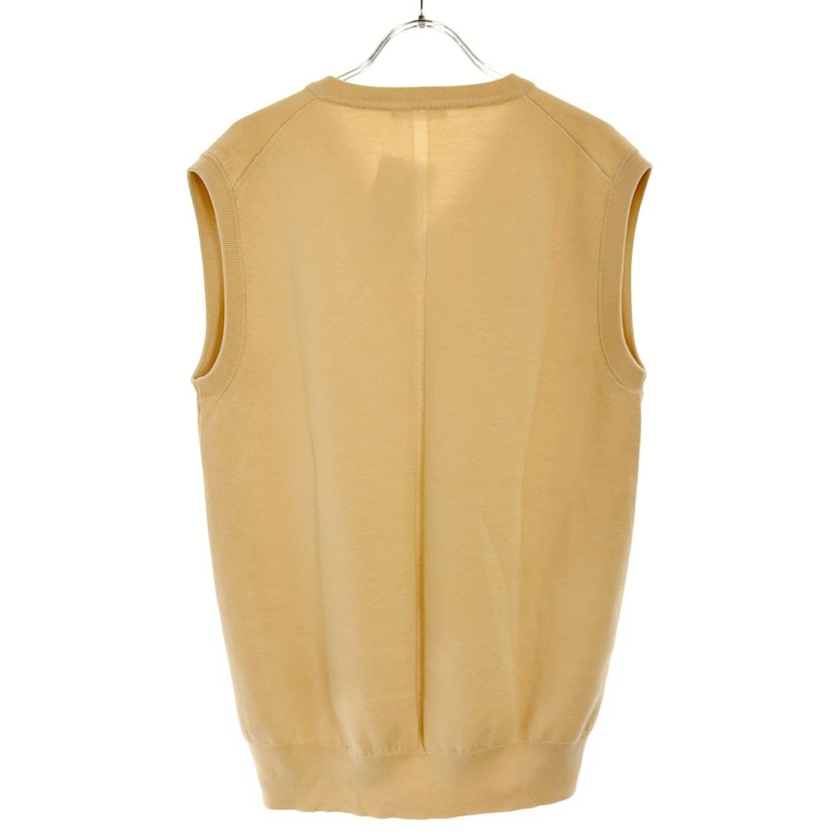 THE ROW ザ ロウ 21SS CREMONA VEST Vネックウールニットベスト A0422 ベージュ系 S ITV0E2U8PGEQ THE ROW ザ ロウ 21SS CREMONA VEST Vネックウールニットベスト