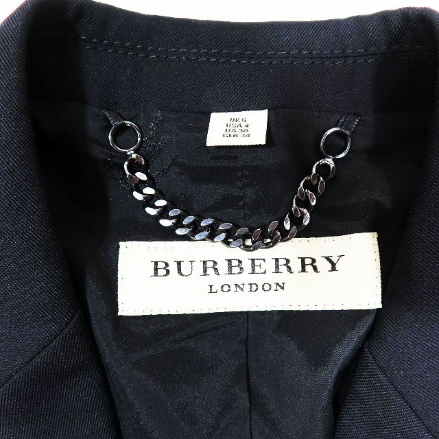 バーバリー ロンドン BURBERRY LONDON パンツ スーツ セットアップ フレアパンツ 1B シングルジャケット 黒 ブラック 38 メンズ  レディース YBA2