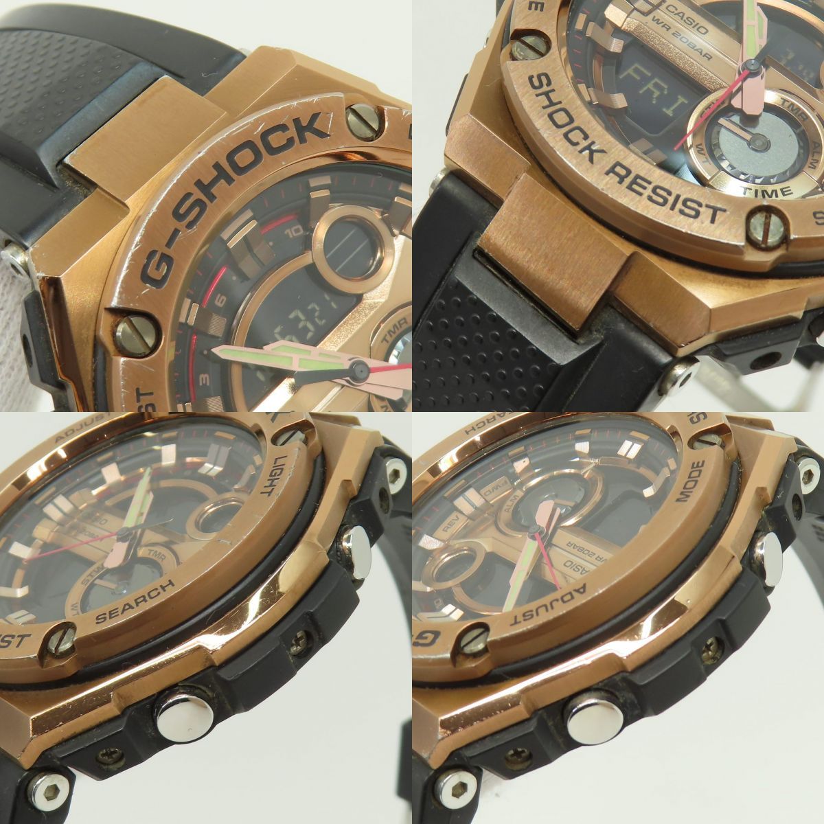 値下げ 中古 CASIO G-SHOCK GST-210B 人気カラー ブロンズ