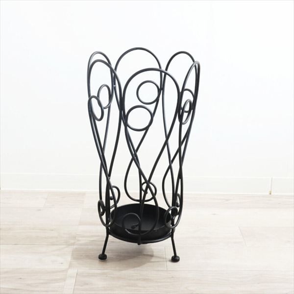 アイアン傘立て アンブレラスタンド アラベスク調デザイン アイアン