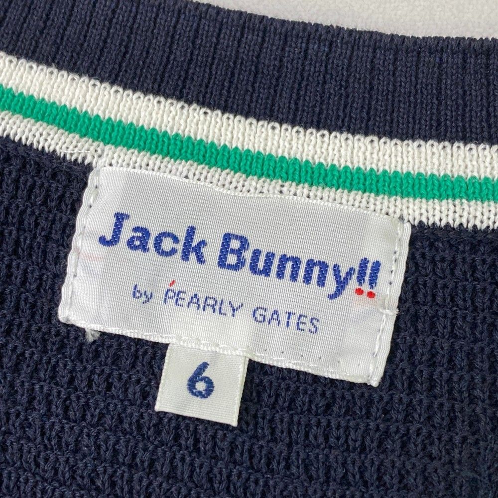 サイズ：6 JACK BUNNY ジャックバニー ニットベスト ネイビー系