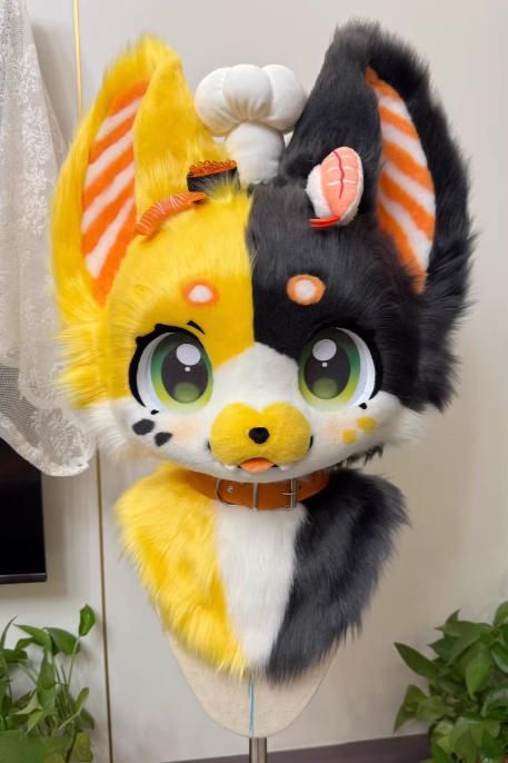 ファースーツ 着ぐるみセット NO.246 猫 可愛い ケモノ ファースーツ 全頭ヘッド ぬいぐるみ コスプレ コスチューム 一点物