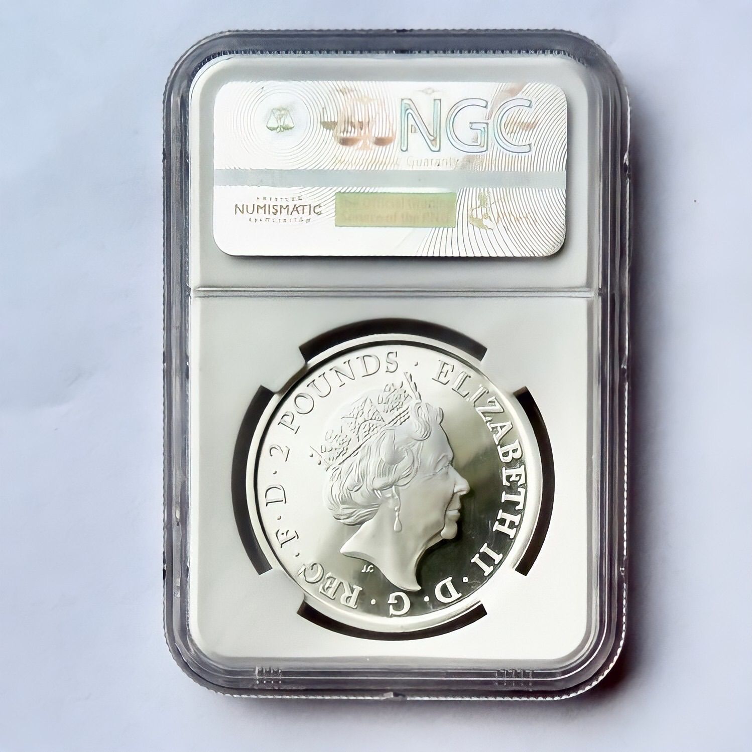 2016年 2016年 ブリタニア NGC PF70UC 1オンス 2ポンド 銀貨