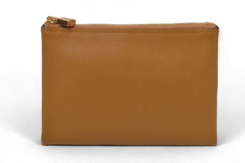 エルメス カードケース コインケース ミニポーチ HERMES フラット アトゥー PM レザー D刻 ブラウン パープル