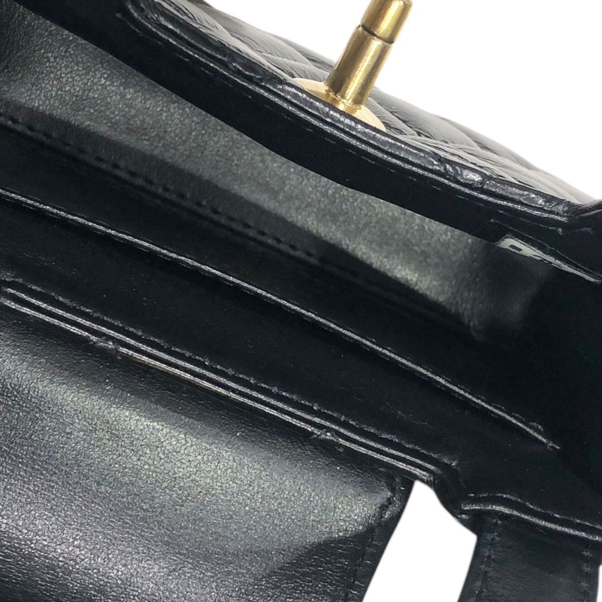 中古】 CHANEL シャネル ココマークマトラッセ ミニショッピンチェーン  