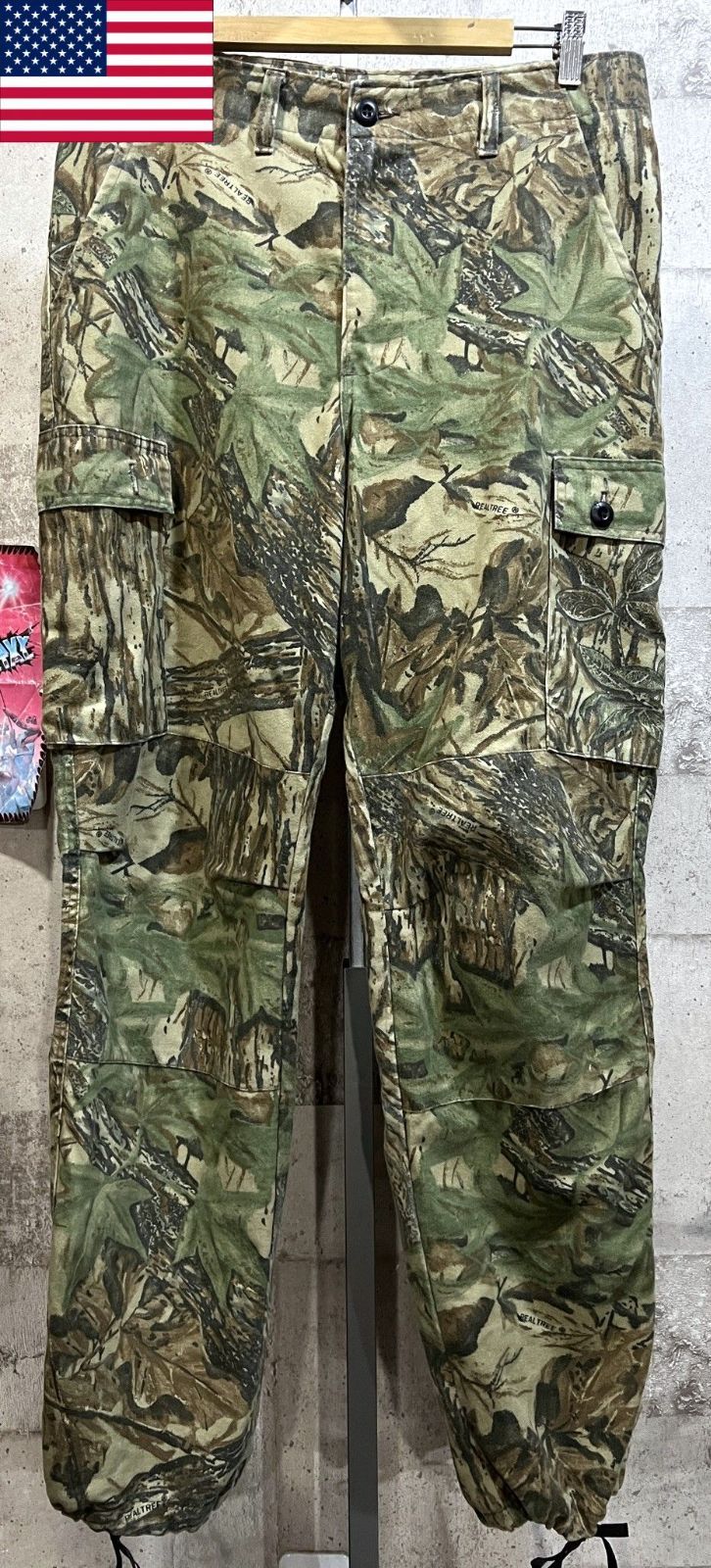 90'S USA製 CaBela's リアルツリー 迷彩 カーゴパンツ MLONG REALTREE カベラス カモフラ キャベラス メルカリ
