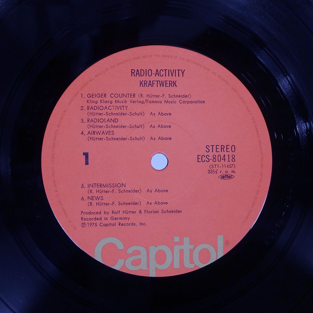 国内盤 KRAFTWERK/RADIO-ACTIVITY/CAPITOL ECS80418 LP - メルカリ
