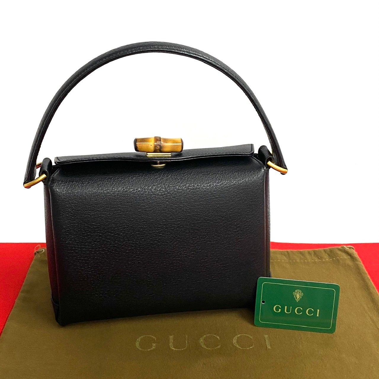 ほぼ未使用 GUCCI グッチ オールドグッチ ヴィンテージ バンブー