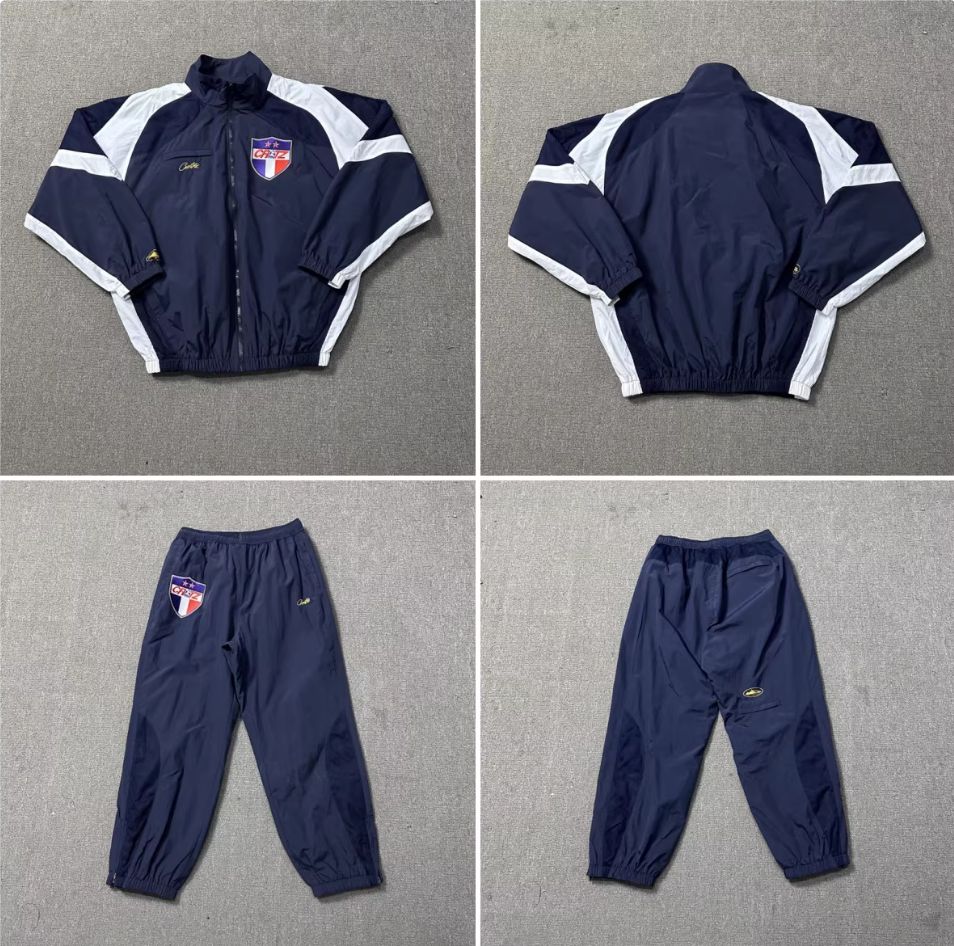 corteiz shukujacket イタリア セットアップ ネイビー S/M/L/XL