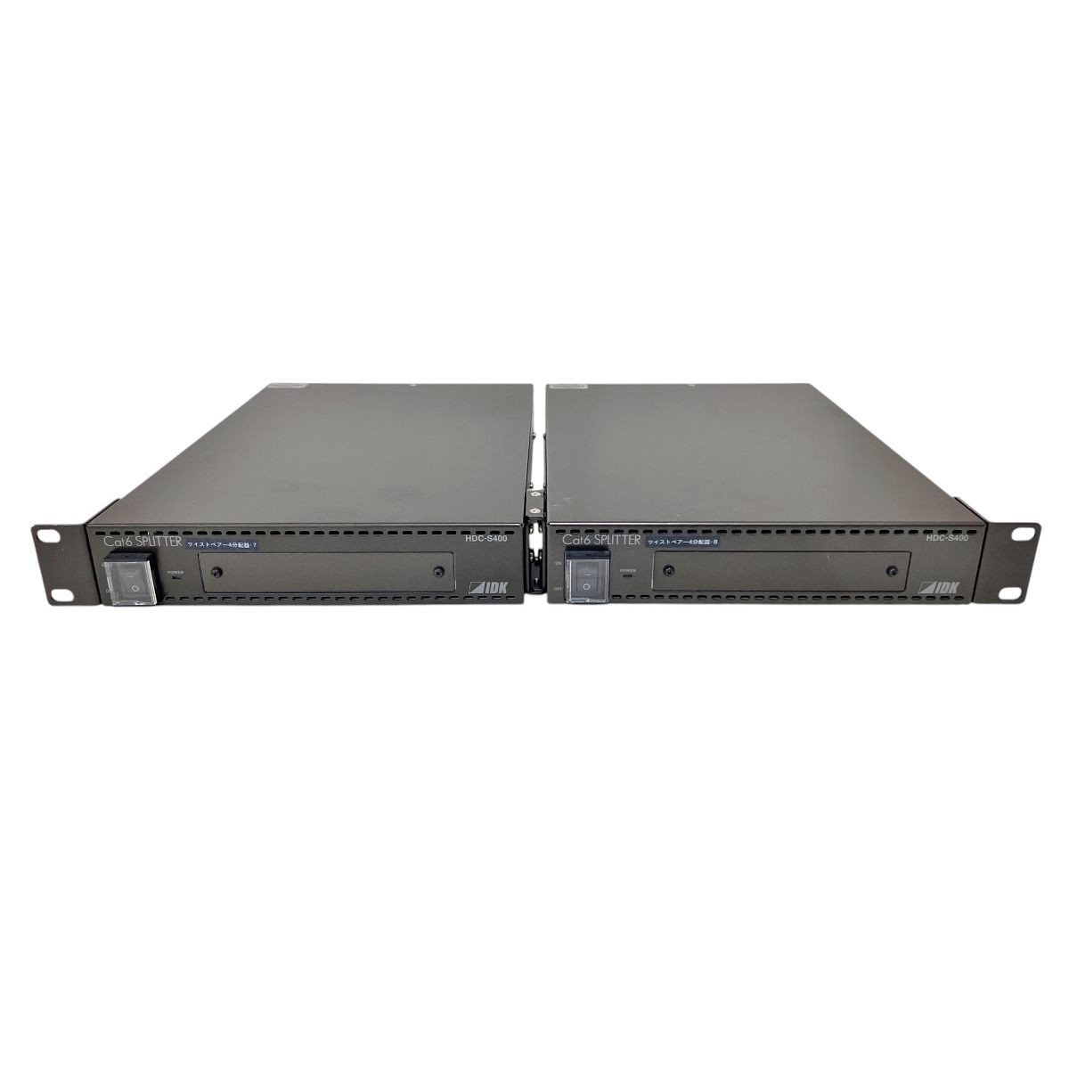 IDK HDC-S400 HDBaseT 分配器 HDMI ケーブル 伝送 cat6 2台セット 音教機材 O9878442