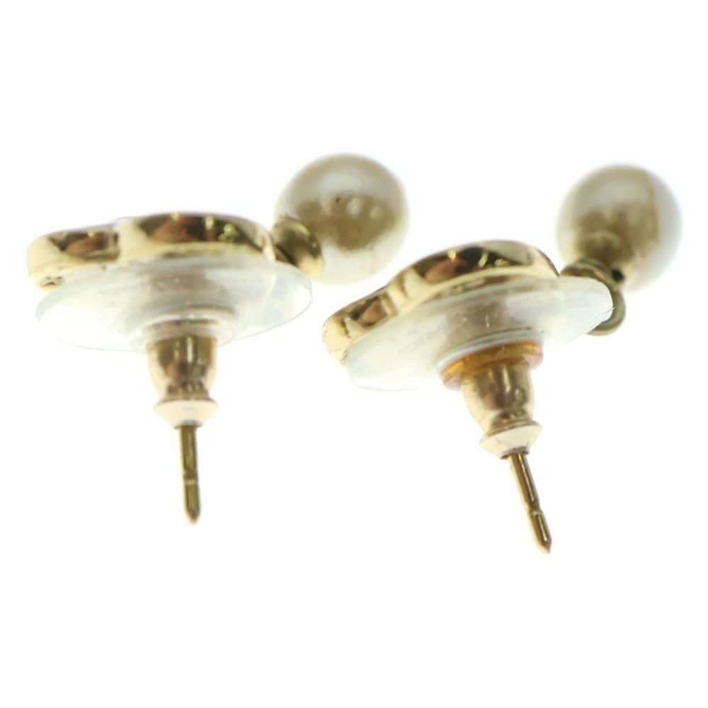 CHANEL シャネル ハートパールピアス イヤーアクセサリー ブラック ゴールド金具 GP 04A