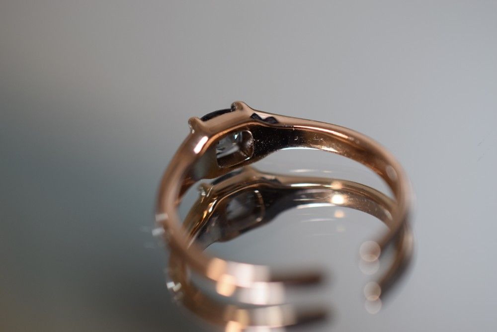 RS7-74 非加熱 宝石質 高貴な洗練の高級感紺色 スピネル リング 指輪