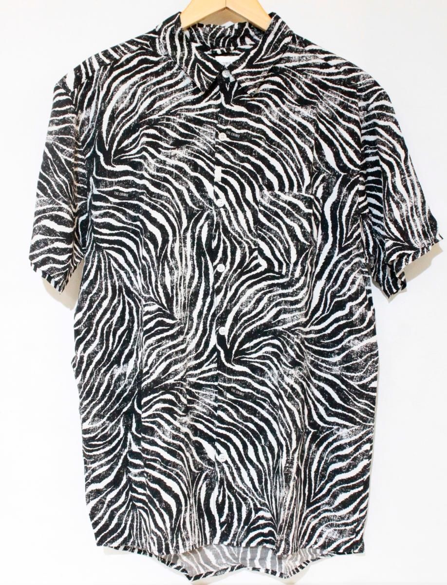 CRIMIE メンズ半袖シャツ XL CRIMIE|TIGER PRINT RAYON SHORT SLEEVE SHIRT|半袖シャツ|XL|cr1-02c3-ss08