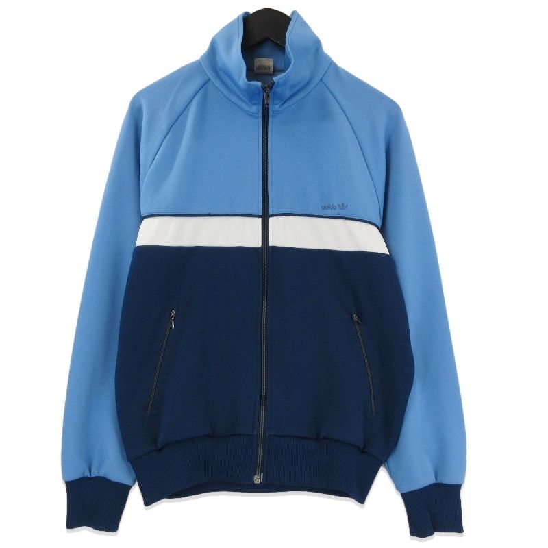 70s adidasトラックジャケット 超希少】70s adidas トラックジャケット ライトブルー
