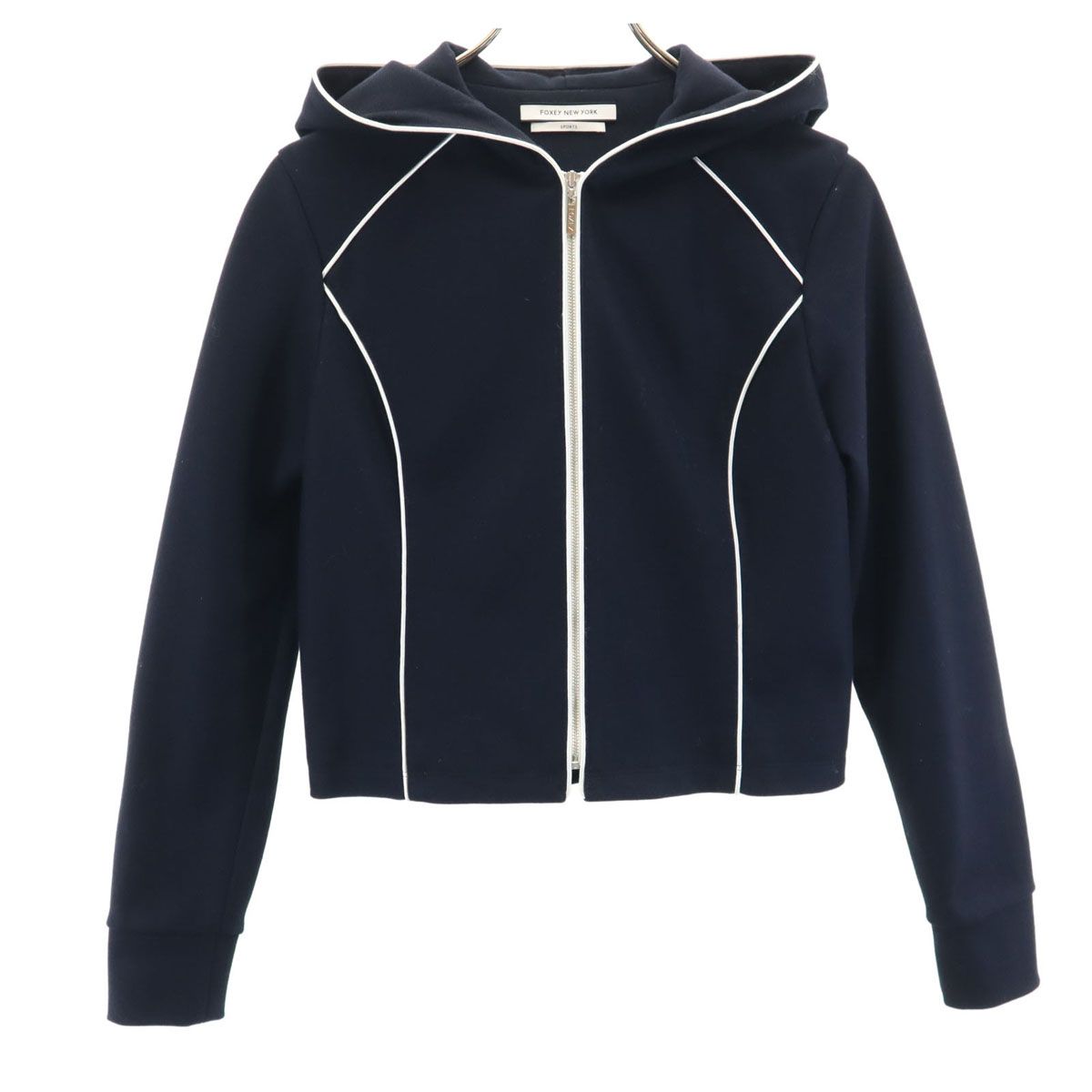 FOXEY NEW YORK フォクシーニューヨーク 日本製 長袖 ジップパーカー 