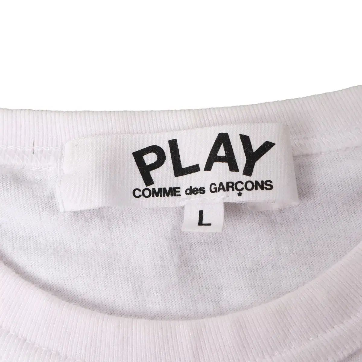 正規品★COMME des GARCONS★ハートワッペン 長袖Tシャツ 関税込 COMME des GARCONS(コム・デ・ギャルソン) ハート ワッペン 長袖