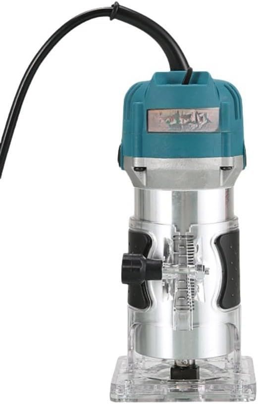 【在庫処分】Arfobug木工ホバートリマー、電動トリマー、コンパクト、軽量、電動ノミ、電動ナイフ、電動木工トリマー スロッティングマシン 木工彫刻機 穴あけ (アルミニウムボディ - 標準)