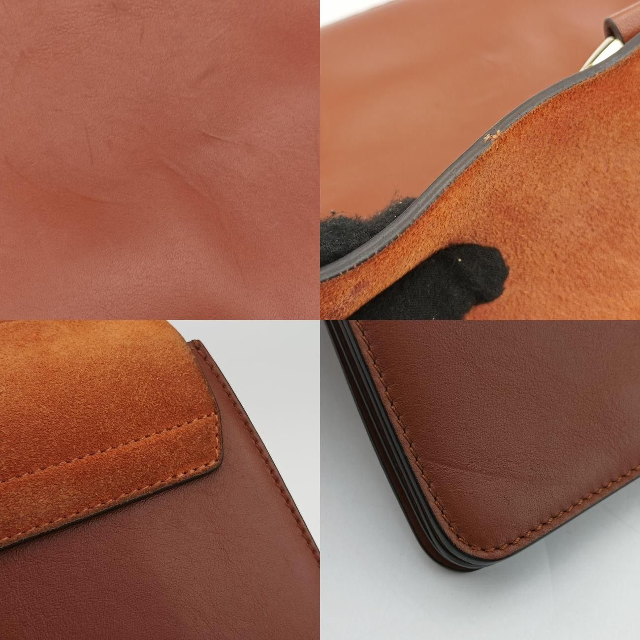 クロエChloeフェイブラウンレザー×スエード01-17-50-65